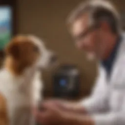 Dr. Duerr consulting with a pet owner