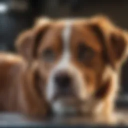 Veterinarian participating in an online webinar