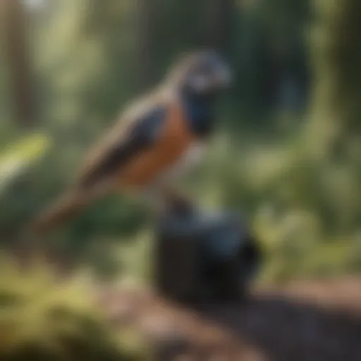 A GPS device attached to a bird