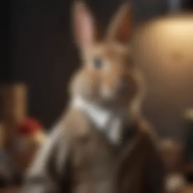 Different types of rabbit clothing displayed