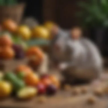 Natural Food Sources for Rats A variety of natural food sources for pet rats including fruits, vegetables, and grains