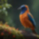 A vibrant collection of various bird species in their natural habitats showcasing unique colors and features.