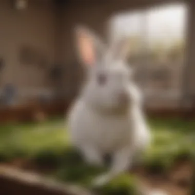 Safety Features of Indoor Bunny Playpens A well-designed indoor bunny playpen showcasing safety features