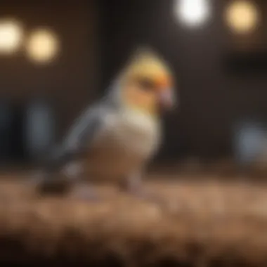 Different types of pellets for bird nutrition