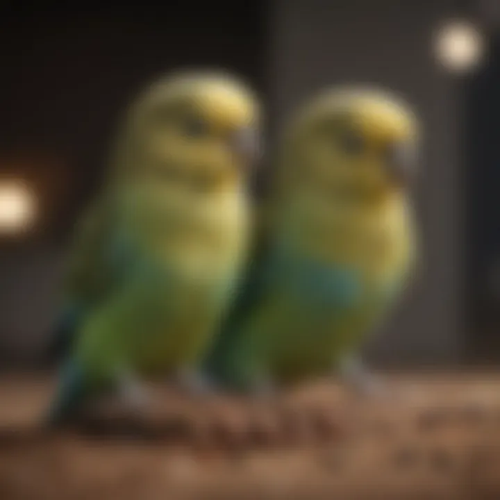 A selection of budgie food options