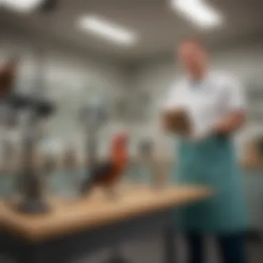 State-of-the-Art Avian Examination Room A well-equipped examination room featuring avian medical tools and resources for bird health assessments.
