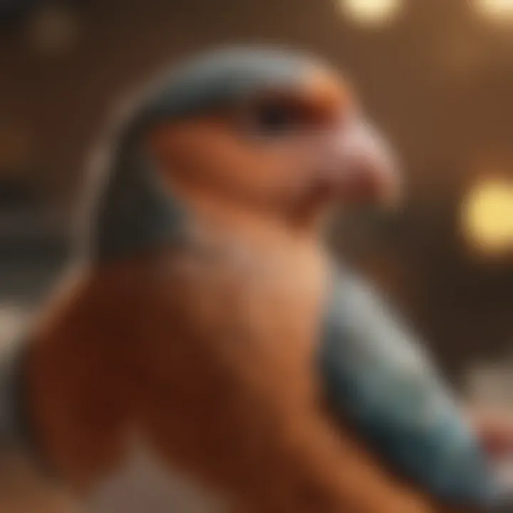 A close-up of a bird's health checklist, highlighting essential criteria for avian veterinary care.