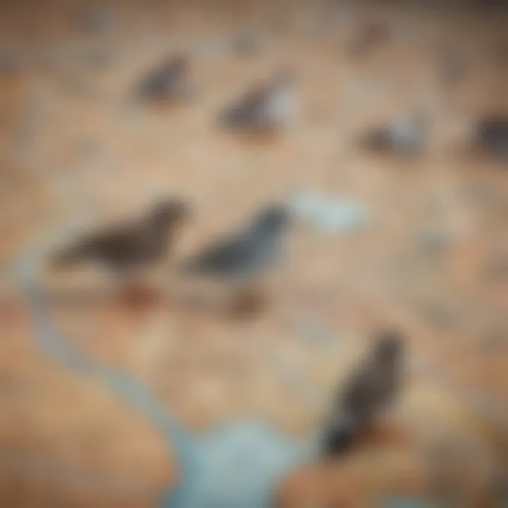 A map with markers indicating local veterinarians, representing the search for avian specialists.