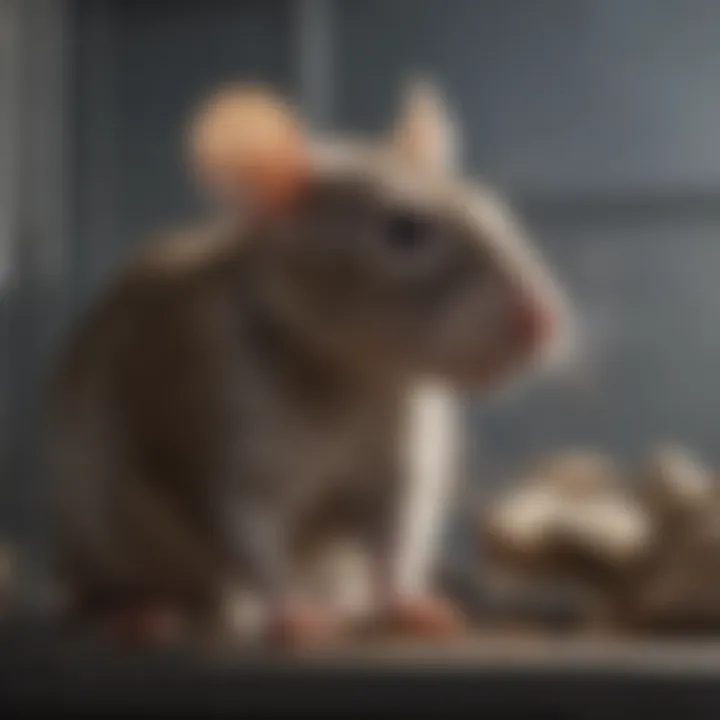 Close-up of materials used in a rat cage emphasizing safety and durability