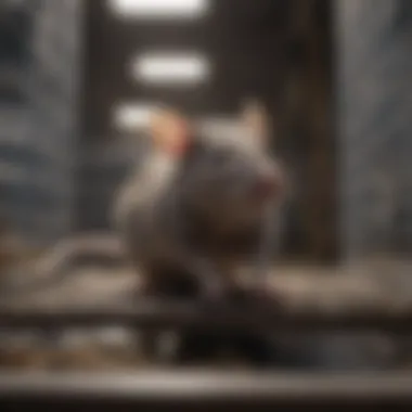 Well-ventilated rat cage with optimal airflow design.