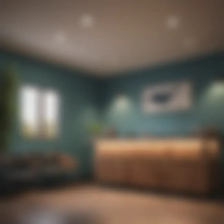 A cozy waiting area for bird owners at a veterinary practice