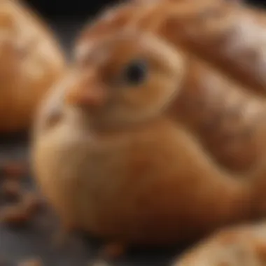 Freshly Baked Birdie Bread - A Feast for the Senses Close-up of freshly baked birdie bread highlighting its texture and colors