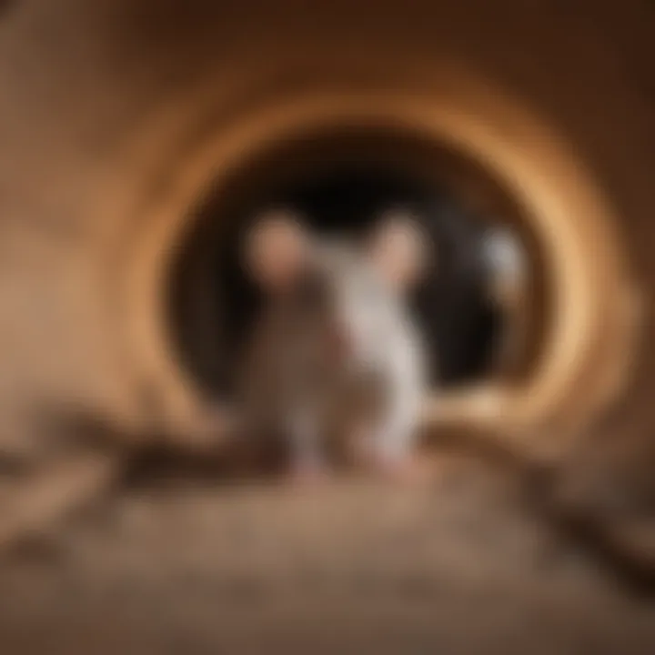 DIY cardboard tunnel for pet rats