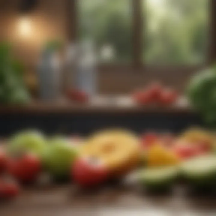 Fresh fruits and vegetables for finch diet