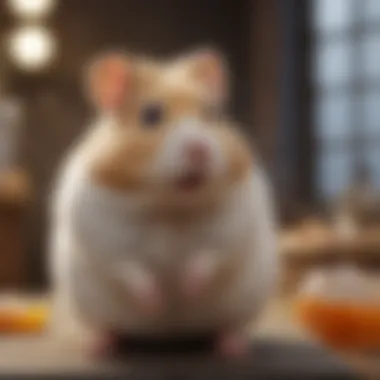 A Healthy Hamster Habitat Healthy hamster in a clean habitat