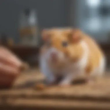Veterinary Consultation for Hamsters Veterinarian examining a hamster