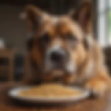 Happy pet enjoying a meal of premium pellets