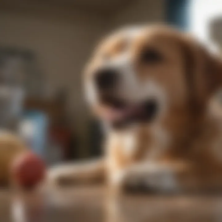 A happy pet with a vet after receiving care