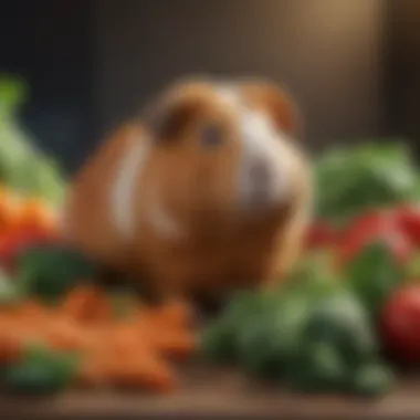 Essential Vegetables for Guinea Pig Nutrition Vibrant assortment of fresh vegetables for guinea pigs