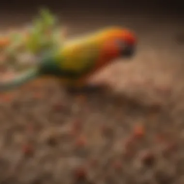 Nutritional Quality of Pellets for Conures Close-up of high-quality pellet ingredients highlighting nutrition.