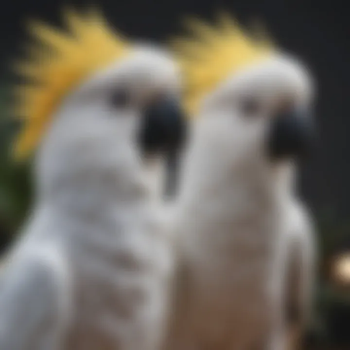 Different species of cockatoos displayed together to highlight their diversity