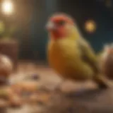 A vibrant selection of finch food brands displayed