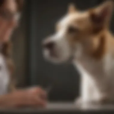 Veterinary Examination in Keller Veterinary professional examining a pet