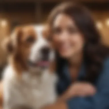 Caring for Pets in Keller A veterinarian with a happy dog