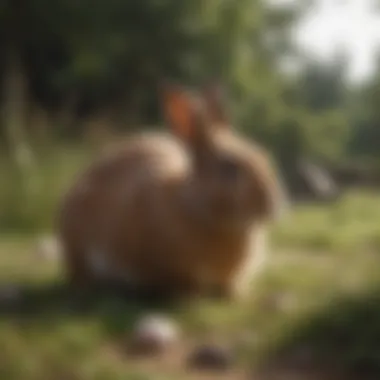 Variety of rabbit litter options displayed