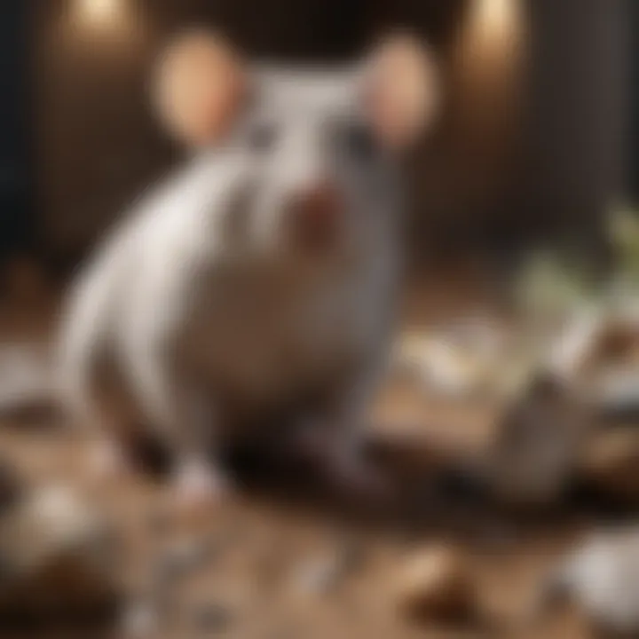Different types of litter suitable for rats displayed together