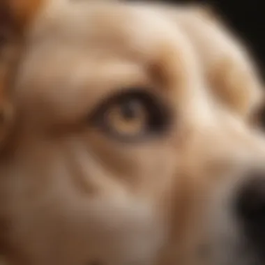 A close-up view of mammary tumors in a dog, showing the affected area with clear indications of growth.