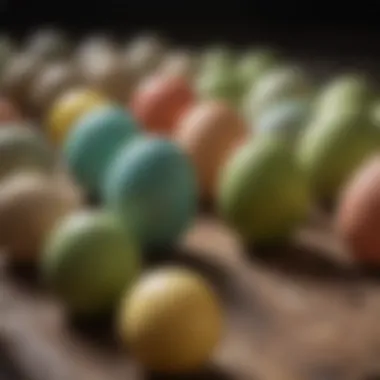 Natural vs. Dummy Parakeet Eggs Comparison of natural parakeet eggs and dummy alternatives