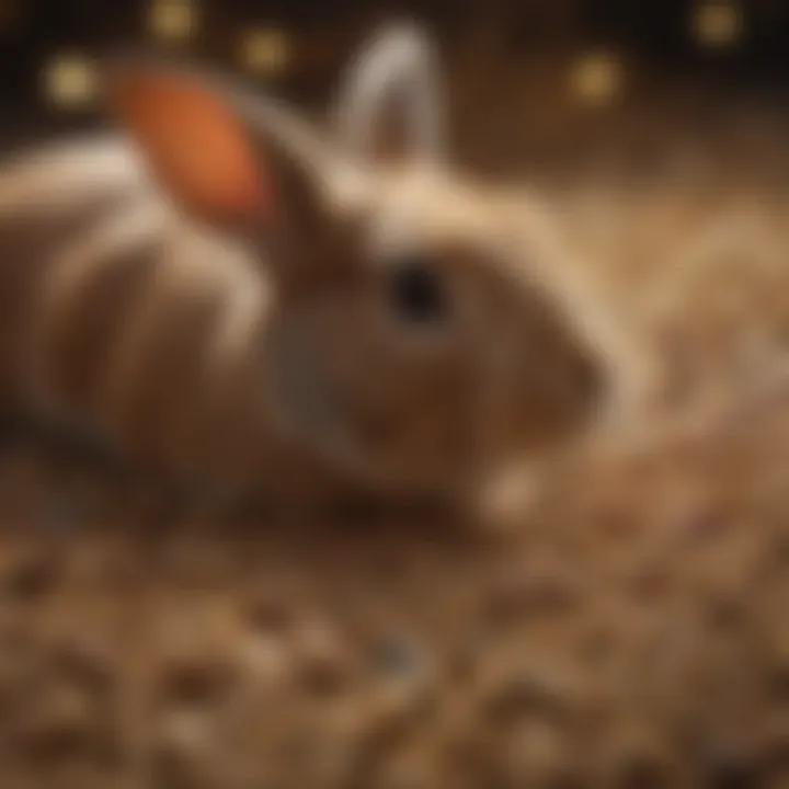 Close-up of Nature Crest Rabbit Feed showcasing quality ingredients