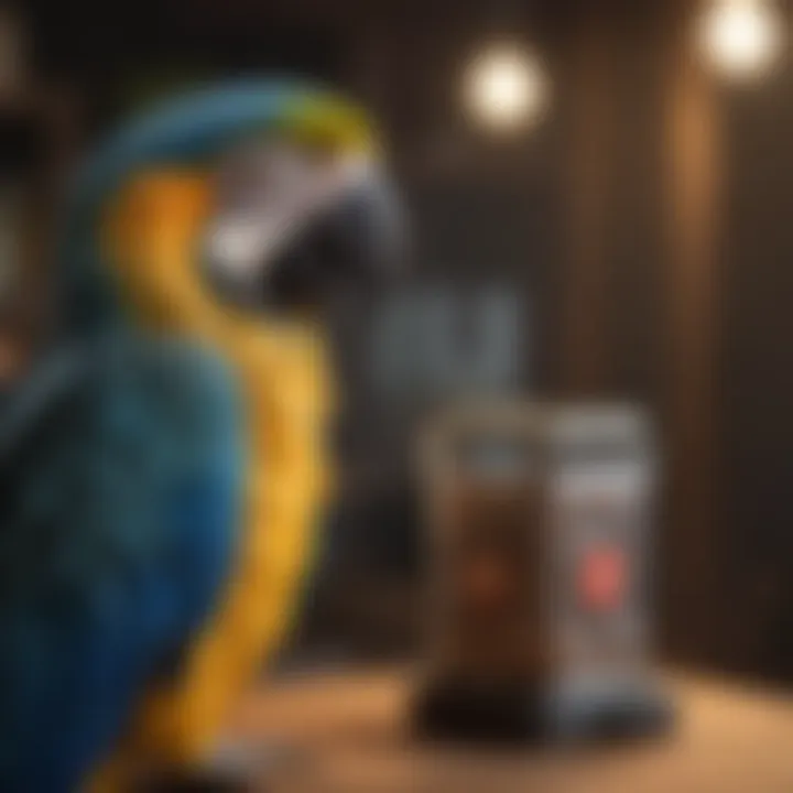 An informative infographic detailing the legal regulations for blue macaw ownership