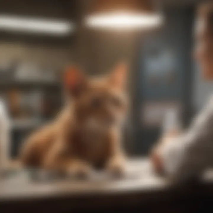 A friendly veterinarian discussing payment plan options with a pet owner.