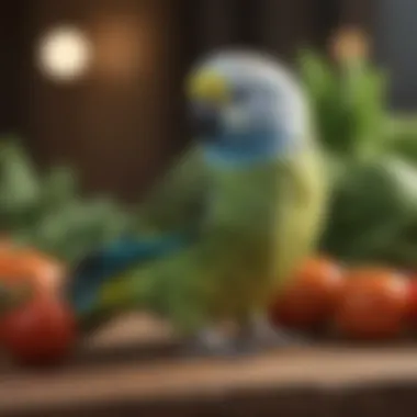 Essential Vegetables for Budgie Health Fresh vegetables displayed for budgie nutrition
