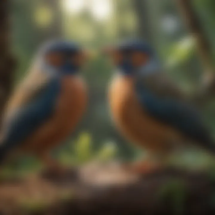 A moment capturing the connection between the observer and the bird, illustrating mutual curiosity.
