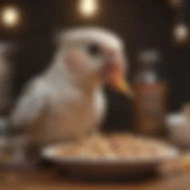 Common Feeding Pitfalls for Cockatiels Illustration of common dietary mistakes for cockatiels