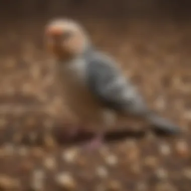 A vibrant assortment of seeds and pellets suitable for cockatiels