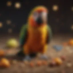 A vibrant assortment of parrot feed varieties showcasing their nutritional diversity.