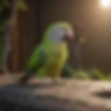 Essential Safety Measures for Leashing Quaker Parrots Safety measures for Quaker parrots using leashes showcased visually