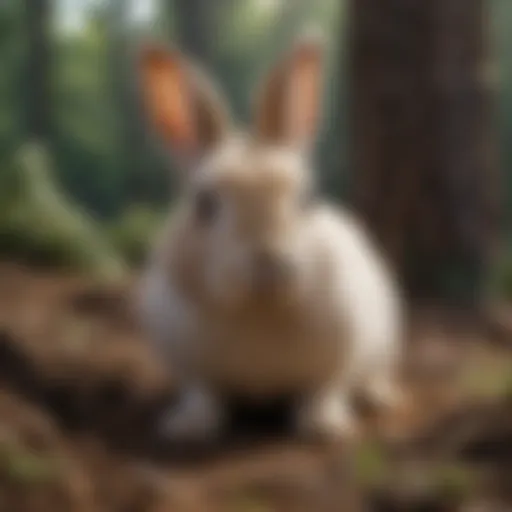Rabbit exhibiting signs of distress
