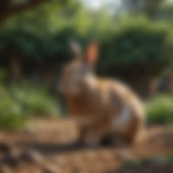 Rabbit-friendly garden setup