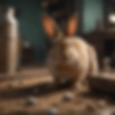 Protecting household items from rabbits