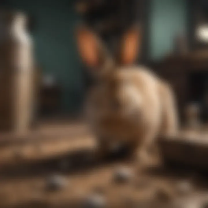 Protecting household items from rabbits