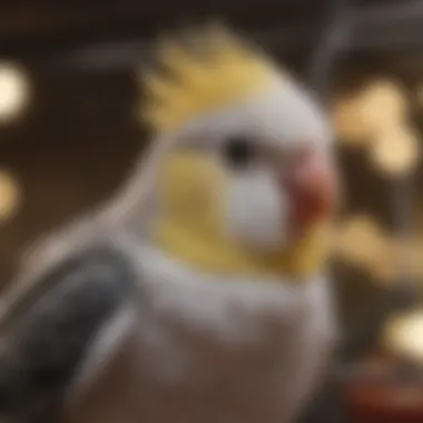 Close-up of high-quality cage materials for cockatiels