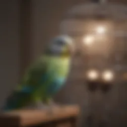 Spacious bird cage designed for budgies