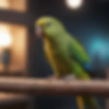 Enriching Perches for Comfort Colorful perches and swings for parakeets
