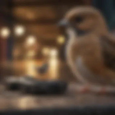 Bird owner securing the carrier for safe travel