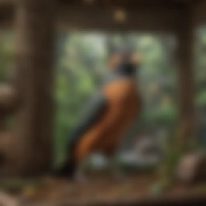 Birds in a well-maintained aviary, highlighting special care for avian species